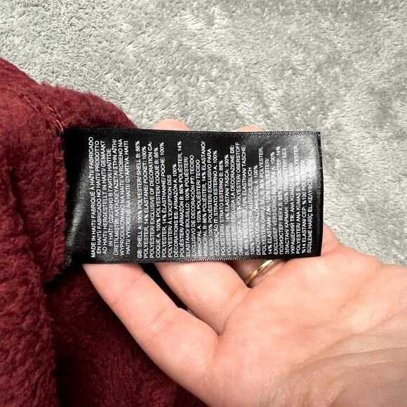 The North Face Glacier Fleece Quarter Zip Men's L Cordovan Heather NWT - Picture 8 of 10